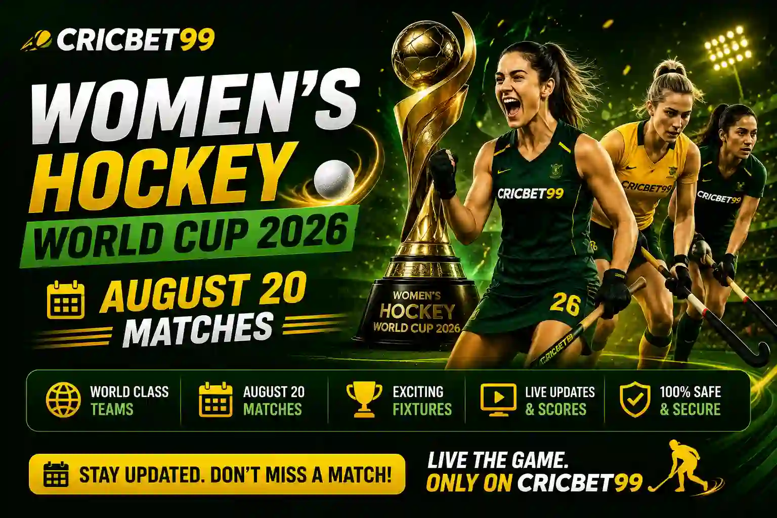 You are currently viewing Women’s Hockey World Cup 2026 August 20 Matches: Timings, Live Streaming & Schedule
